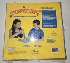 Topitop Wooden Game Blue 2004 Showdown At The Beach Ages 5+ New Sealed FreeS&H