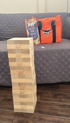 Jenga GIANT JS6 Hardwood Blocks + Carrying Bag Complete Set Great Condition