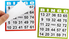 Bingo Paper Game Cards – 1 Card -100 Books of 10 Sheets