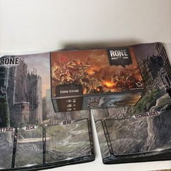 RONE Complete Edition Post-Apocalyptic Sci-Fi Strategy Card Game 2 Playmats