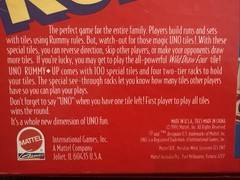 Vintage 1993 Uno Rummy Up Mattel Family Game 90’s Tiles Complete EUC