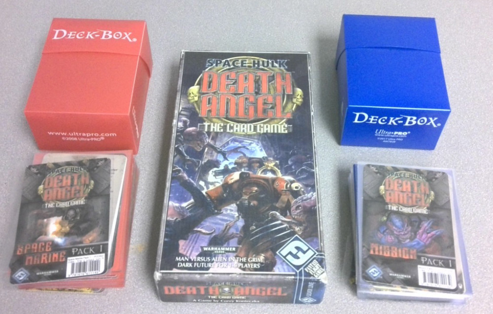 Death Angel: the Space Hulk Card Game complete w/ 2 expansions OOP rare sleeved