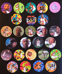 (26)x Michael Jordan Space Jam 1996 Warner Bros Movie Motion Tazo Cap Collection