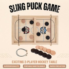 Fast Sling Puck Game – Super Winner Slingshot Board – It Shot 2 Player Hockey