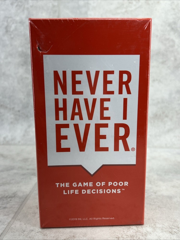 Game NEVER HAVE I EVER-Poor Life Decisions Classic Edition Party SEALED
