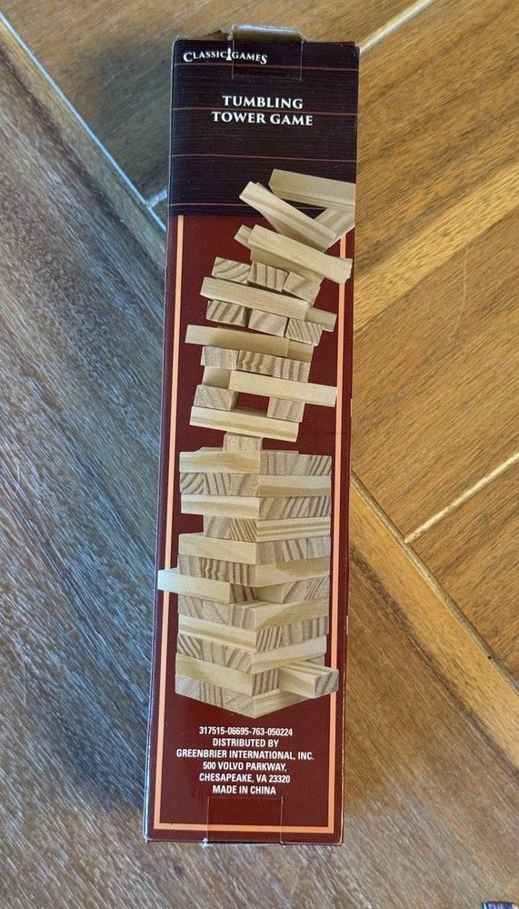 Tumbling Tower Game Wooden Stacking Blocks – 72 Pcs Set.