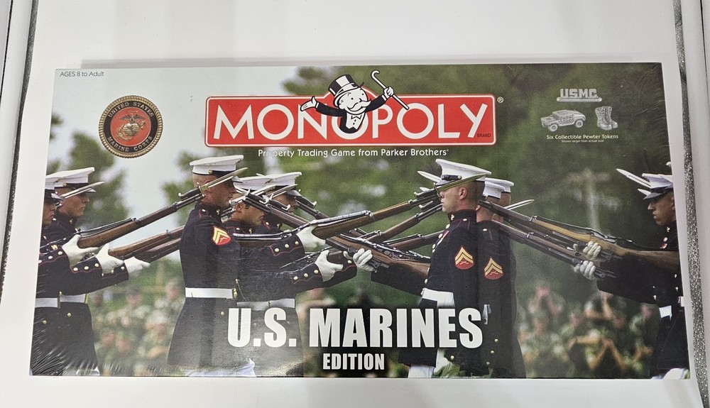 Monopoly US Marines Board Game Military 2005 Collector’s Edition New Sealed