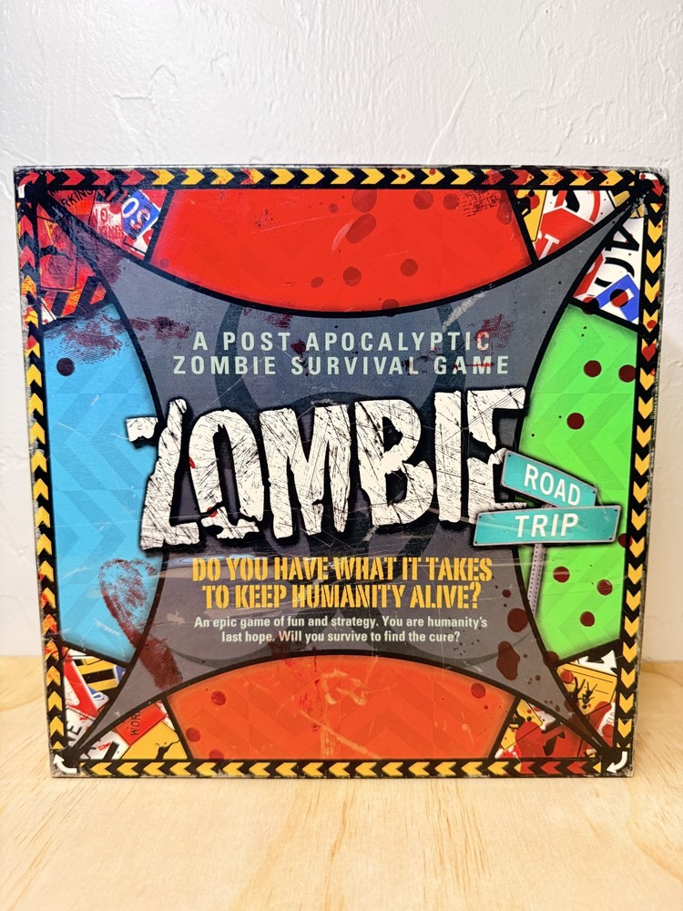 Zombies Road Trip Post Apocalyptic Survival Board Game 2-4 Players Ages 12+
