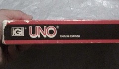 Deluxe UNO game – 1978 edition 90% complete w/box missing ( -7 cards )
