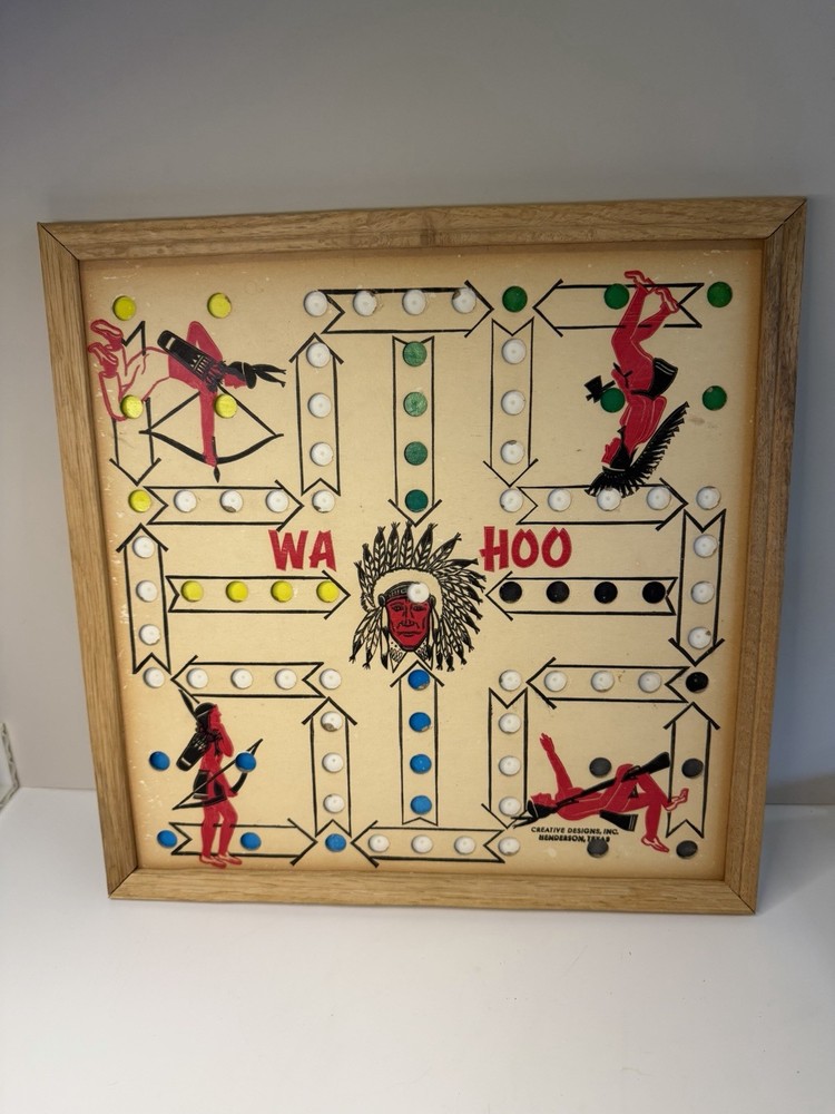 Vtg Wahoo Board Game Board By Creative Design Inc Henderson Texas Great Shape