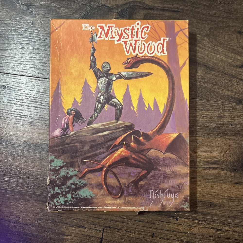 The Mystic Wood VINTAGE 1982 Board Game Avalon Hill Fantasy Adventure