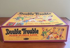 Vintage 1968 Double Trouble Super Puzzle Whitman Game Ages 6 and Up