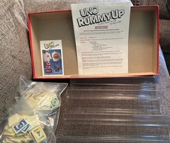 Vintage 1993 Uno Rummy Up Mattel Family Game 90’s Tiles Complete EUC