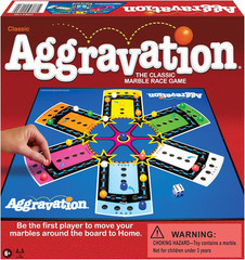 Aggravation with Retro Artwork by Games USA, the Classic Marble Race Game, Grea