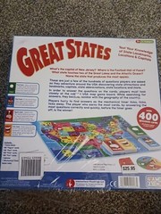 Game Zone Great States Geography Board Game, New And Sealed