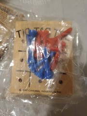 Lot 4 VTG 1987 Cardinal Industries Wooden Peg Games Starburst Tic Tac Toe Magic