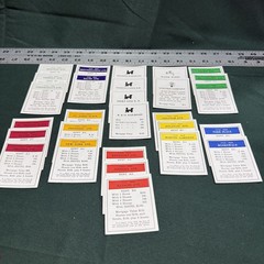 Parker Brothers Monopoly 1951 Board Game Complete with Box Money Cards-NO BOARD