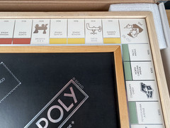 Monopoly Luxe Edition Solid Maple Wood Cabinet Premium WS Game Company Open Box