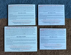 8 National Mah Jongg League Standard Hands And Rules Cards 2019 – 2022 (2 each)