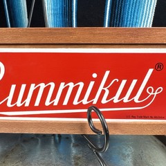 VTG Rummikub 1960’s All Wood Box & Wood Sides W/ Metal Brackets- 106 TILES EUC