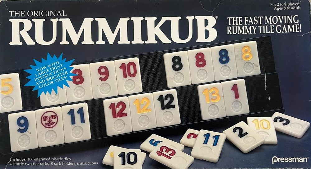 RUMMIKUB Fast Moving Rummy Tile Game – Pressman 1990 – 100% Complete & MINT!