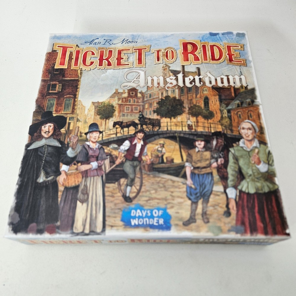 Alan R. Moon Ticket To Ride Amsterdam Adventure Board Game NEW Open