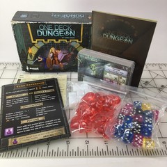 One Deck Dungeon Cooperative Dice Game for 1-2 Players Adventure BOX HAS WEAR