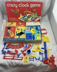 1964 Crazy Clock Game by Ideal Complete in Great Condition FREE SHIPPING