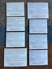 8 National Mah Jongg League Standard Hands And Rules Cards 2019 – 2022 (2 each)
