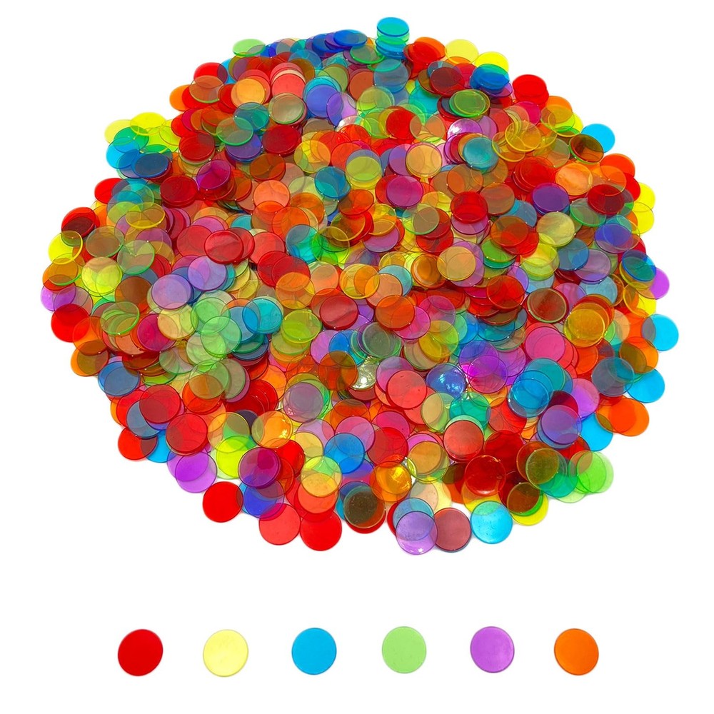 JUNWRROW 8.66 x 7.08 x 0.39 inches, Red, Yellow, Blue, Green, Orange, Purple