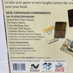 NEW BEDFORD RISING TIDE EXPANSION board game 5th Player Extension + New Modules