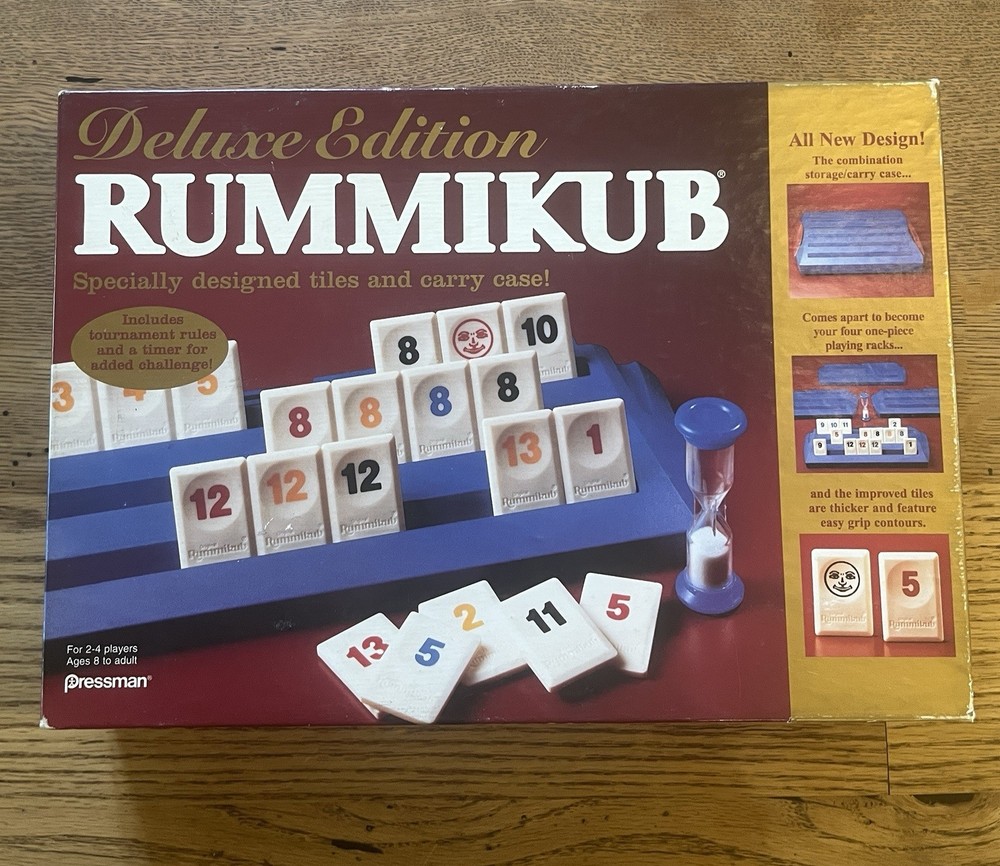 Rummikub – Deluxe Edition – 1997 Edition Game Pressman 100% Complete Travel Case