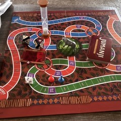 Jumanji Fantasy Board Game Complete Set w/ Timer, Ages 5+, 2 Players
