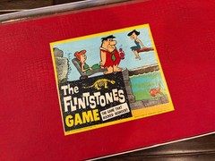 RARE VINTAGE! 1961 Transogram “The FLINTSTONES” Stone Age Board Game