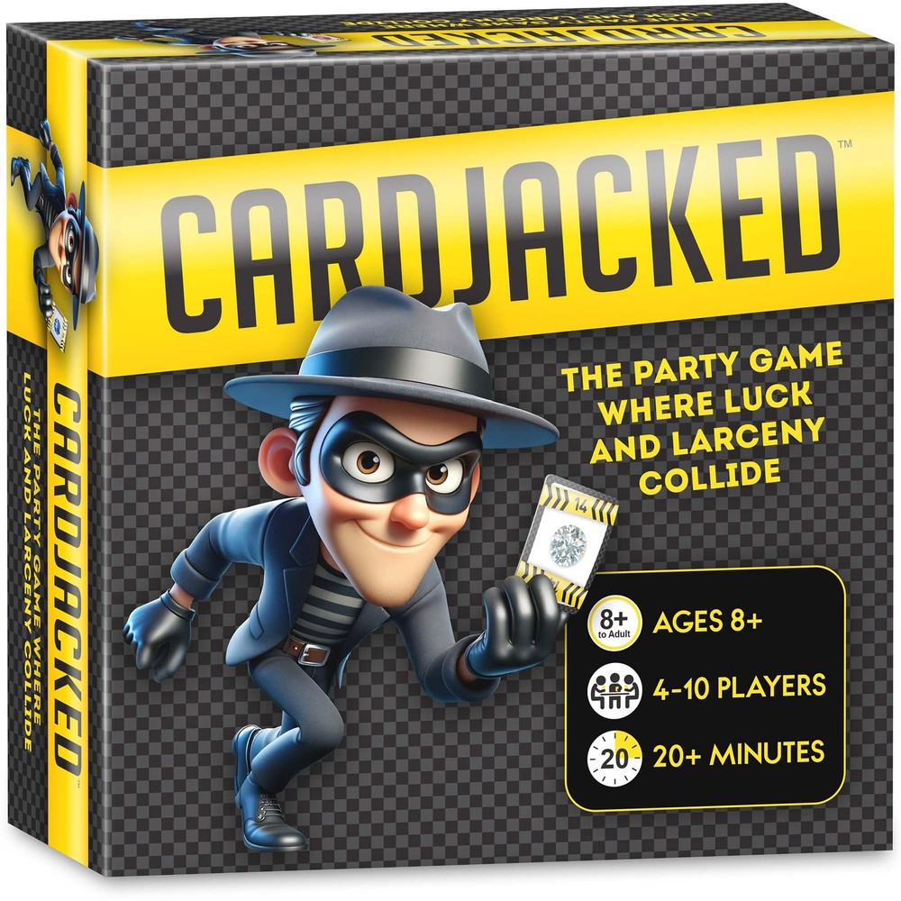 CARDJACKED Party Game – 4-10 Players, Ages 8+, 20+ Minutes – Family-Friendly …