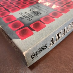 Vintage ANAGRAMS Parker Brothers Game Plastic Tiles, With Instructions RARE!