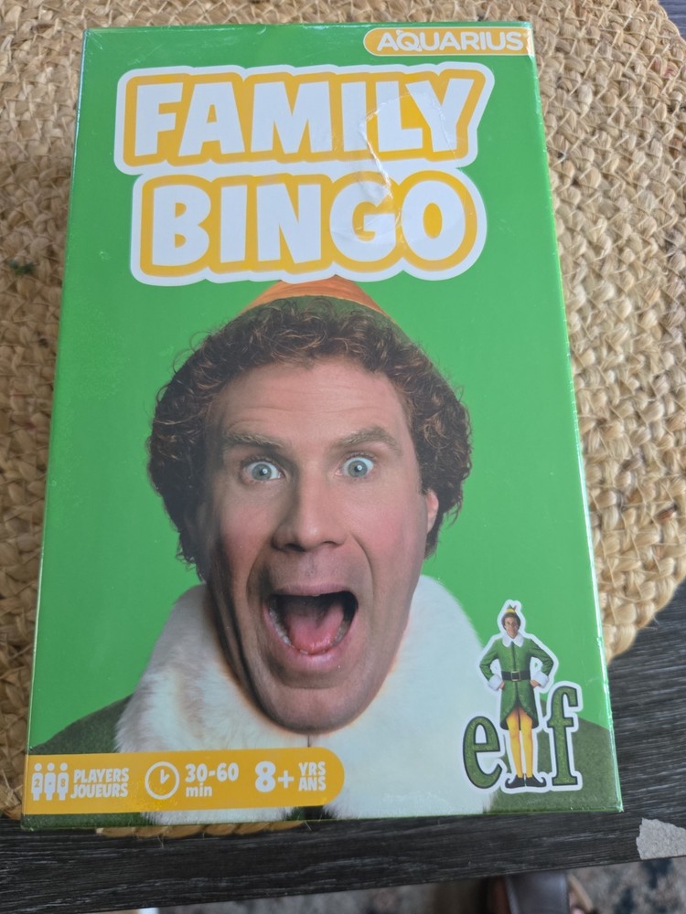 Aquarius Elf Family Bingo Complete Family Game 2-6 Players Ages 8+ MPN 96-330