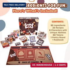 Secret Recipes – Go Fish-Style Strategy Card Game – for Kids, Teens, and Adults