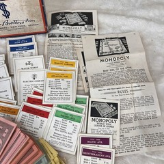 Vintage Monopoly Collection Lot 1930s Parker Bros Sets + 1970s Complete Game