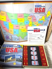 10 Days In The USA Travel Strategy Board Game Complete 2-4 Players complete