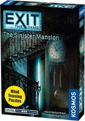 EXIT The Game The Sinister Mansion Escape Room Board Game Ages 12+ New