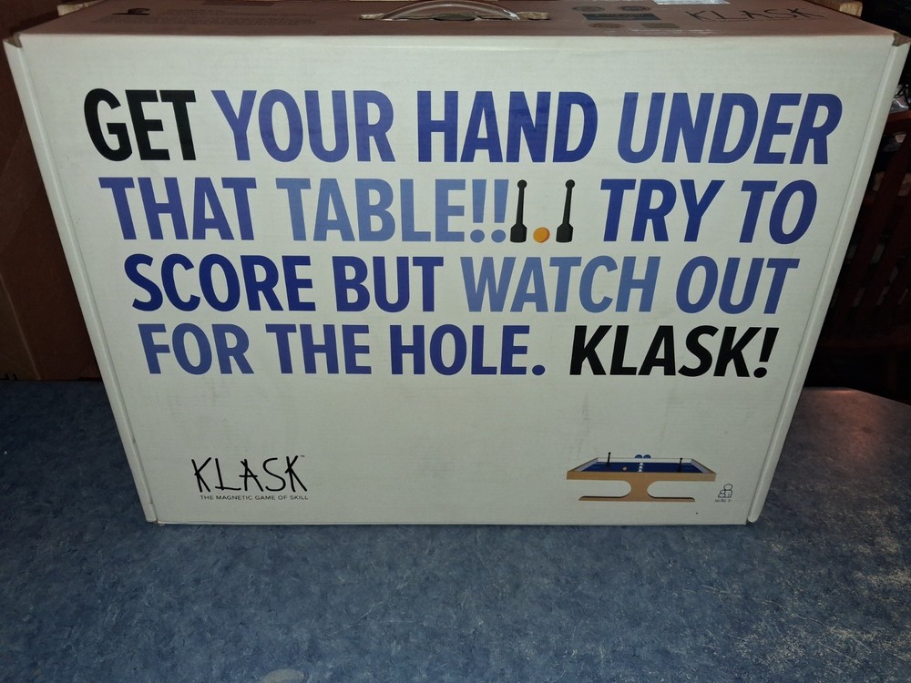 Klask Tabletop Board Game Magnetic Foosball Hockey Battle Family Party Denmark