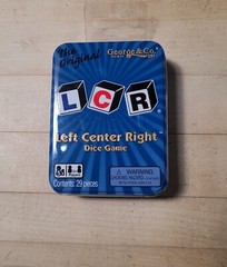 LCR® Left Center Right™ Dice Game – Blue Tin-NEW