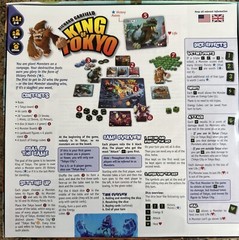 King of Tokyo Board Game COMPLETE Iello 2015 GigaMonster Richard Garfield