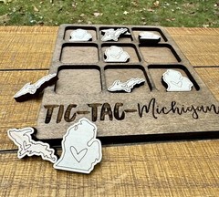 Tic Tac Toe Michigan Game, Table Games, Tic Tac Toe Game, State Of Michigan, New