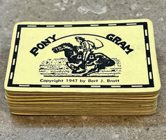 PLAYING CARDS ONLY 1947 The Game of Pony Express Board Game Polygon