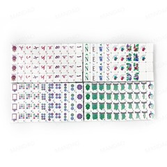 NEW! Vibrant Layered Mahjong Tiles – American Set 160 Tiles – Navy Blue
