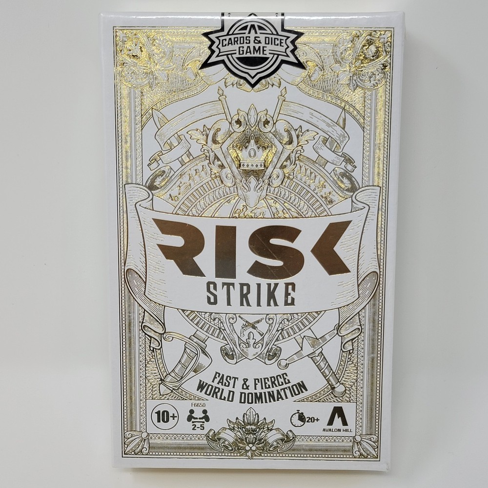 Risk Strike “Fast & Fierce World Domination” Avalon Hill Cards & Dice Game – New