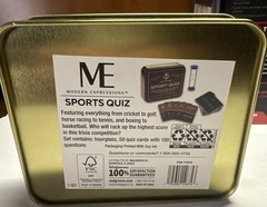 Championship Sport Quiz Game in Collectible Tin Box – 50 Cards – 100 Questions