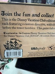 DISNEY VACATION CLUB Jenga PIRATES OF THE CARIBBEAN Edition Used/incomplete